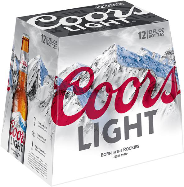 Coors Light 12 Pack www.elliescellar.co.uk